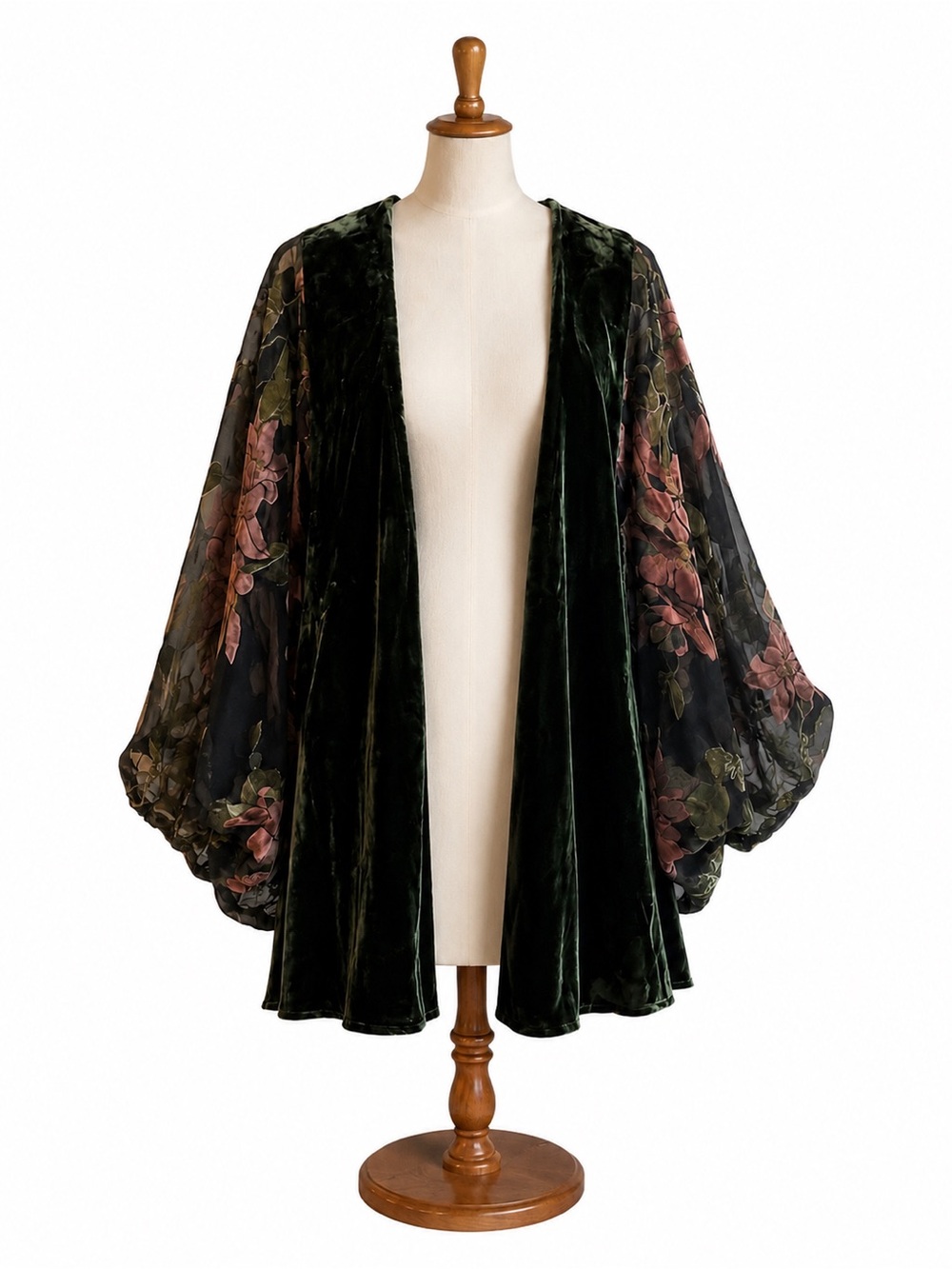 a new day Floral Sheer Kimono NWOT